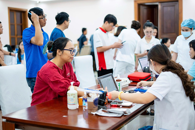 Ngày hội hiến máu nhân đạo Bệnh viện Đa khoa Hồng Đức III